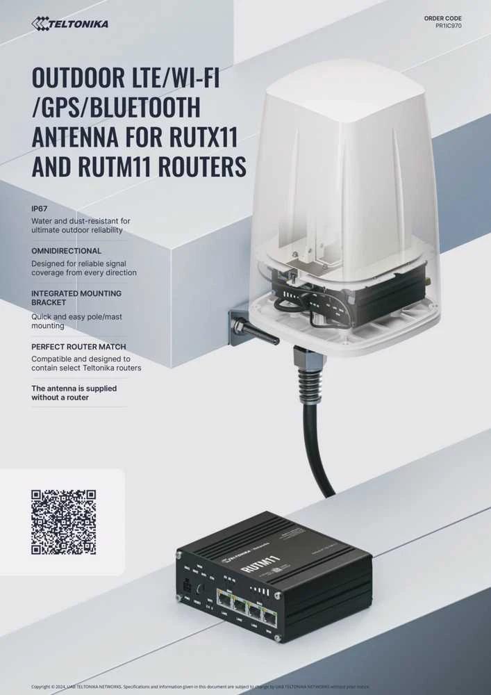 ANTENA PR1IC970 COMBO LTE Wi-Fi GPS Bluetooth Teltonika