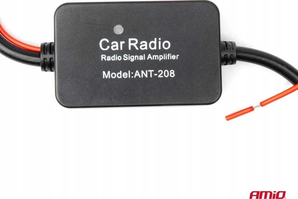 Anti-interferencinis automobilio antenos stiprintuvas 12V AMIO-04133