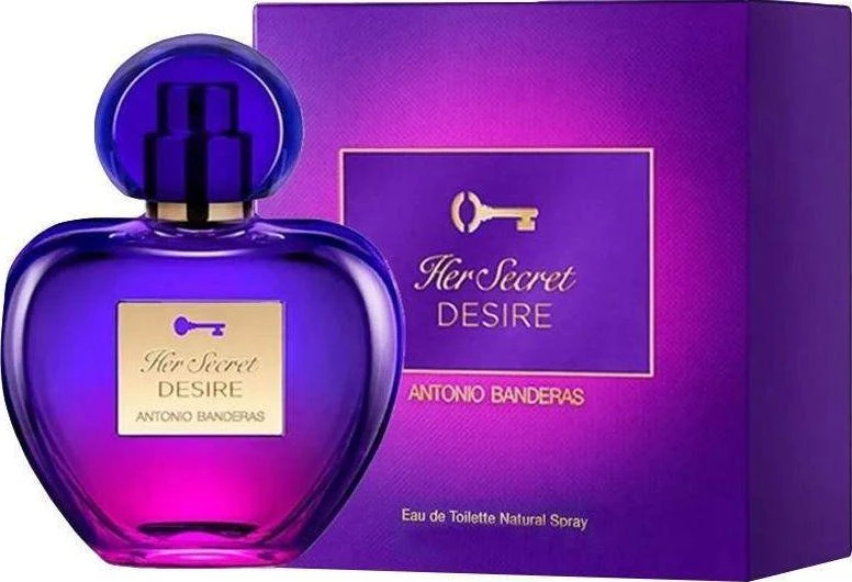 Antonio Banderas Her Secret Desire EDT tualetinis vanduo moterims, 80 ml