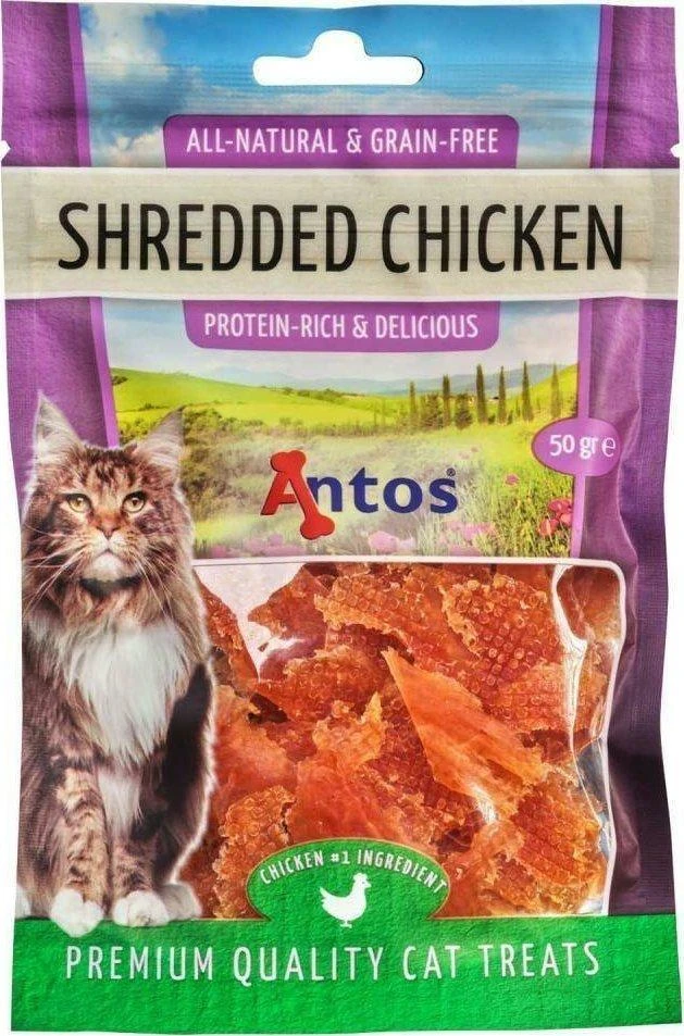 ANTOS Shredded Chicken skanėstai katėms su vištiena 50g