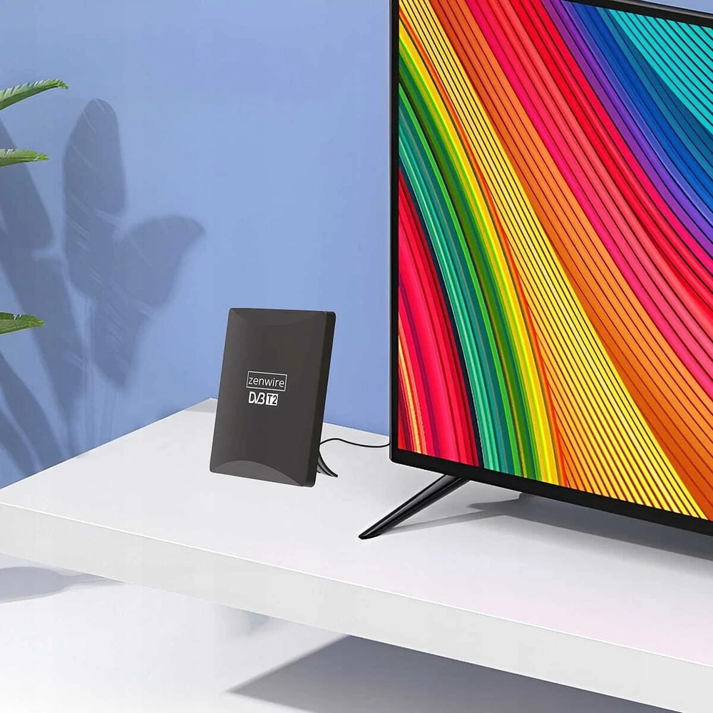 Antena RTV Zenwire Antena televizijai TV antžeminei DVB-T2 HEVC 2in1 lauko vidinė 4K Zenwire HDAT80