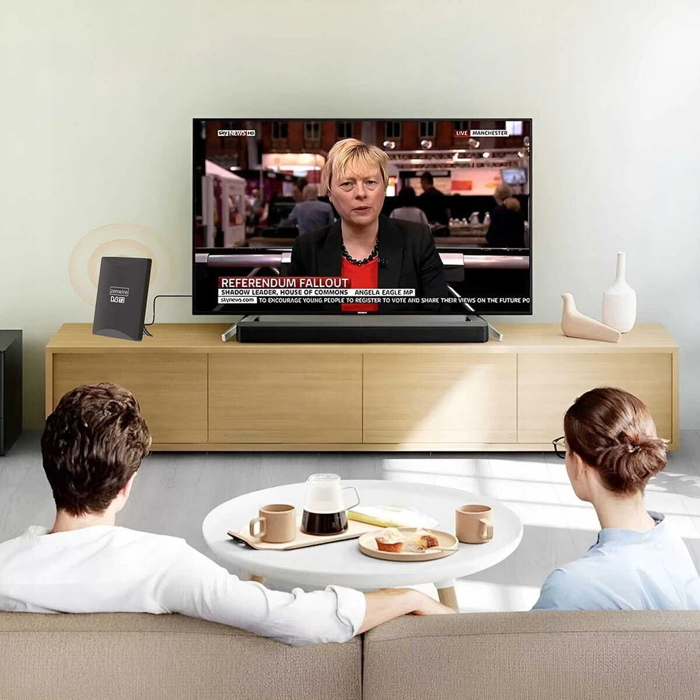 Antena RTV Zenwire Antena televizijai TV antžeminei DVB-T2 HEVC 2in1 lauko vidinė 4K Zenwire HDAT80