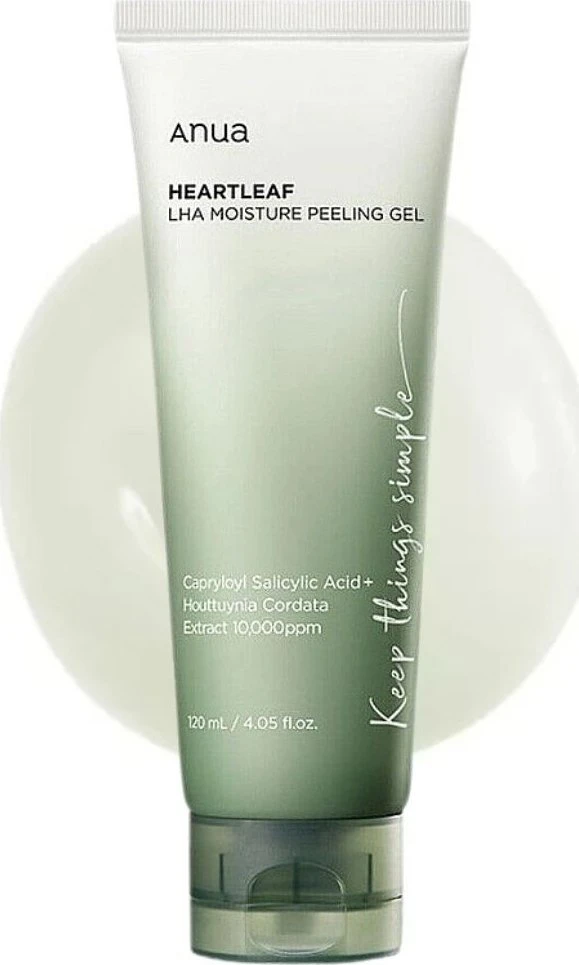Anua Heartleaf LHA Moisture Peeling Gel Šveičiamasis veido gelis, 120 ml