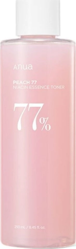 Anua Peach 77 Niacin Essence Toner Veido tonikas su persikų ekstraktu ir niacinamidu, 250 ml