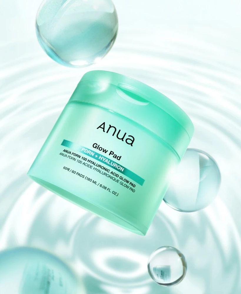 „Anua Glow Vegan Hydration“ – nulupamos pagalvėlės, skirtos naudoti ryte ir vakare. Toniko padeliai, 60 vnt.