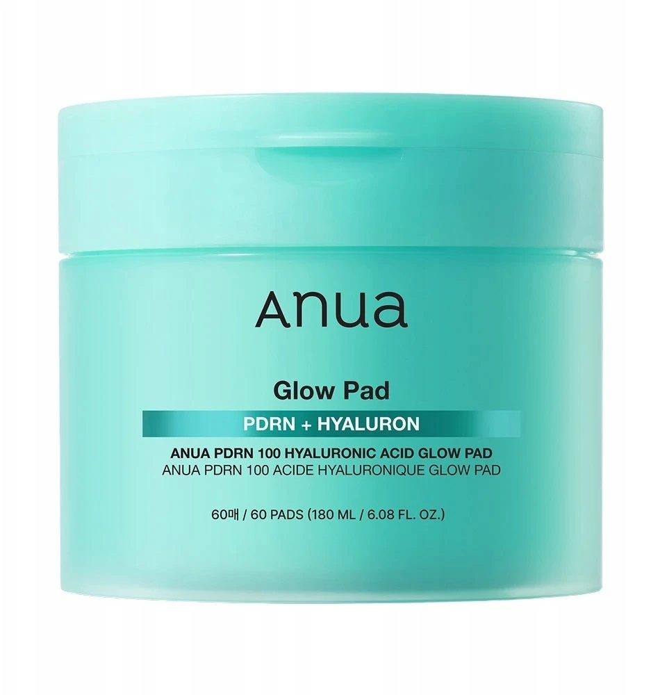 „Anua Glow Vegan Hydration“ – nulupamos pagalvėlės, skirtos naudoti ryte ir vakare. Toniko padeliai, 60 vnt.