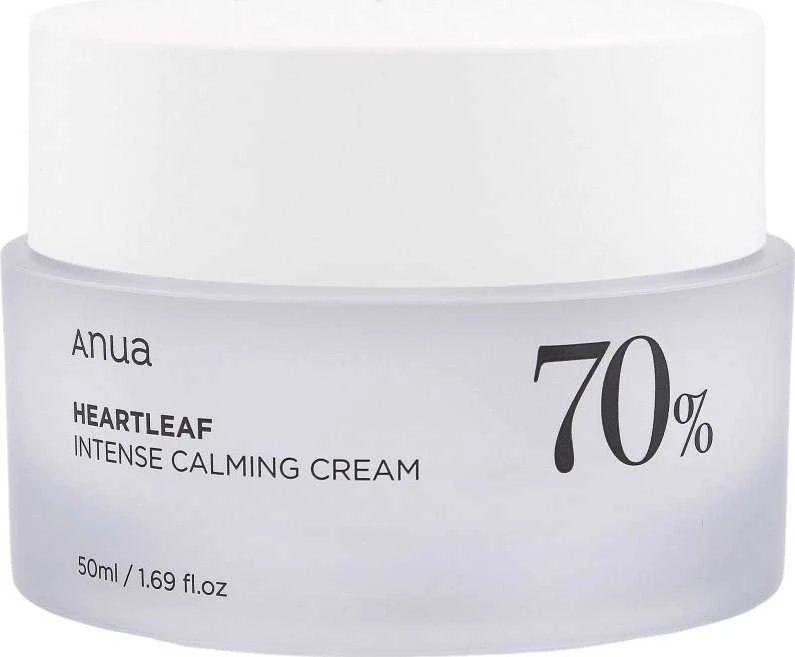 Anua Heartleaf 70% Intense Calming Kreminis raminantis veido kremas, 50 ml