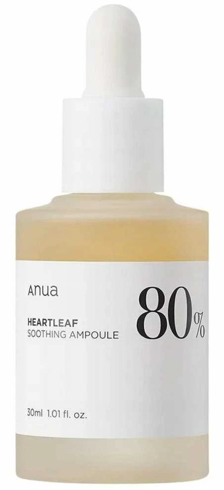 Anua Heartleaf 80% Moisture Soothing Ampoule Raminamasis serumas, 30 ml