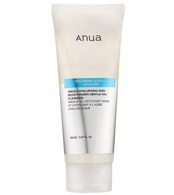 Anua 8 Hyaluronic Acid Hydrating Gentle Foaming Valiklis valomosios veido putos, 150 ml