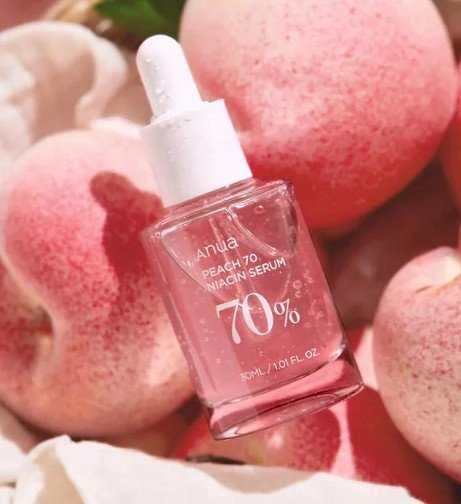 Anua Peach 70 Niacin Serum Šviesinantis veido serumas su persikų ekstraktu ir niacinamidu, 30 ml