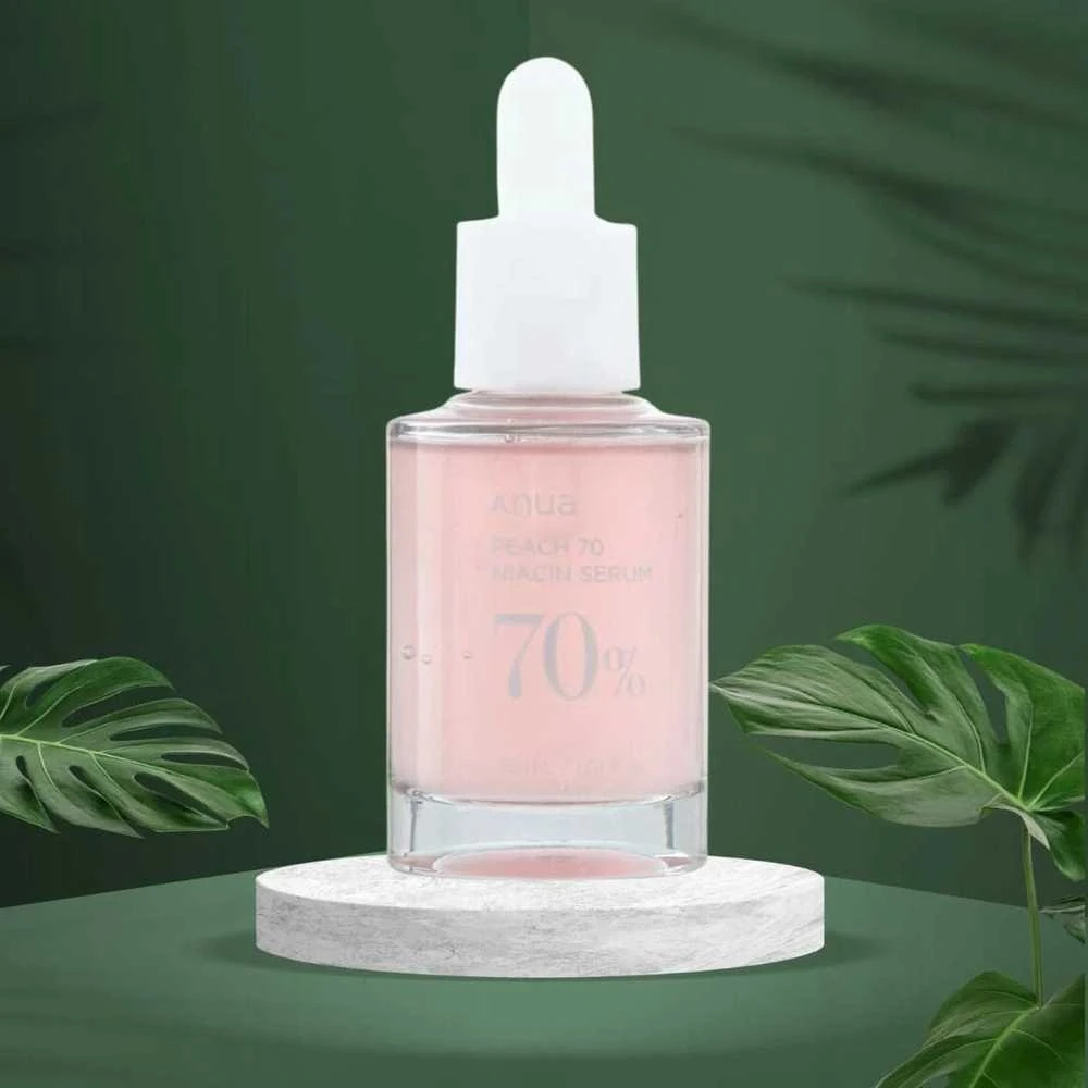 Anua Peach 70 Niacin Serum Šviesinantis veido serumas su persikų ekstraktu ir niacinamidu, 30 ml