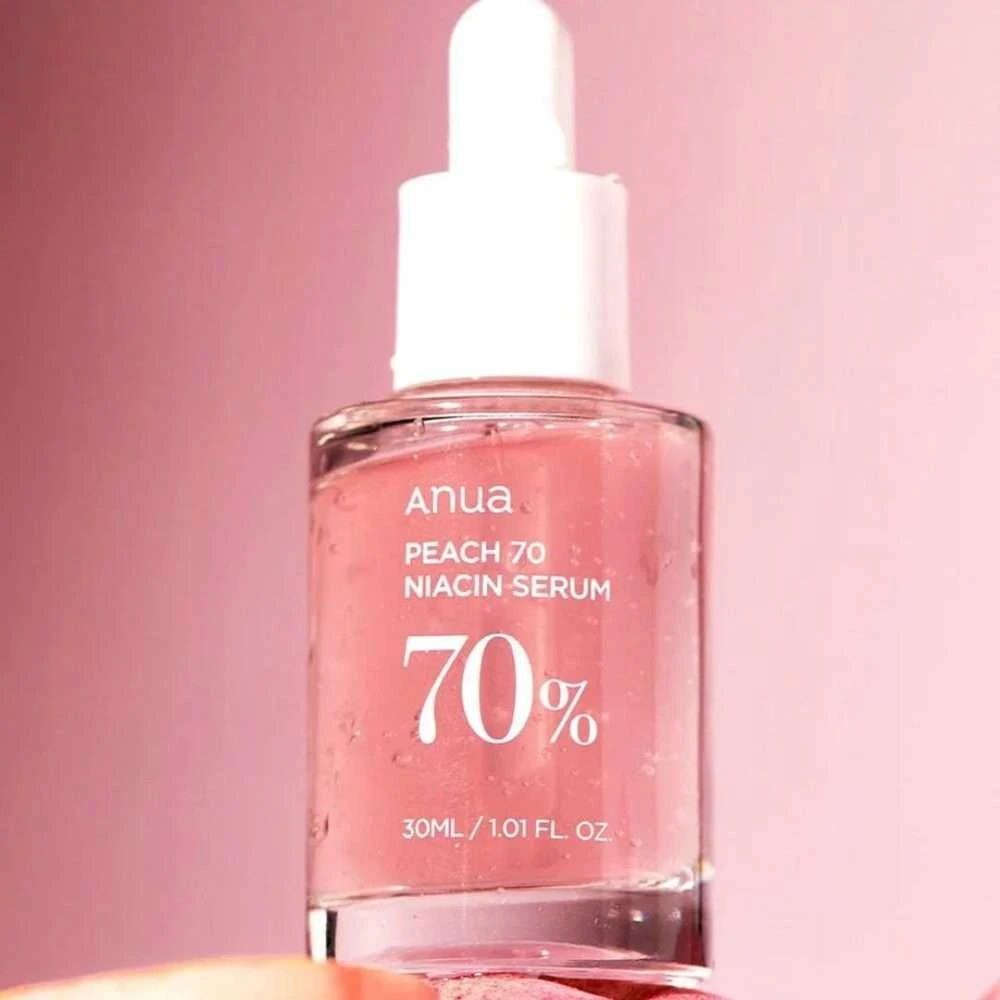 Anua Peach 70 Niacin Serum Šviesinantis veido serumas su persikų ekstraktu ir niacinamidu, 30 ml