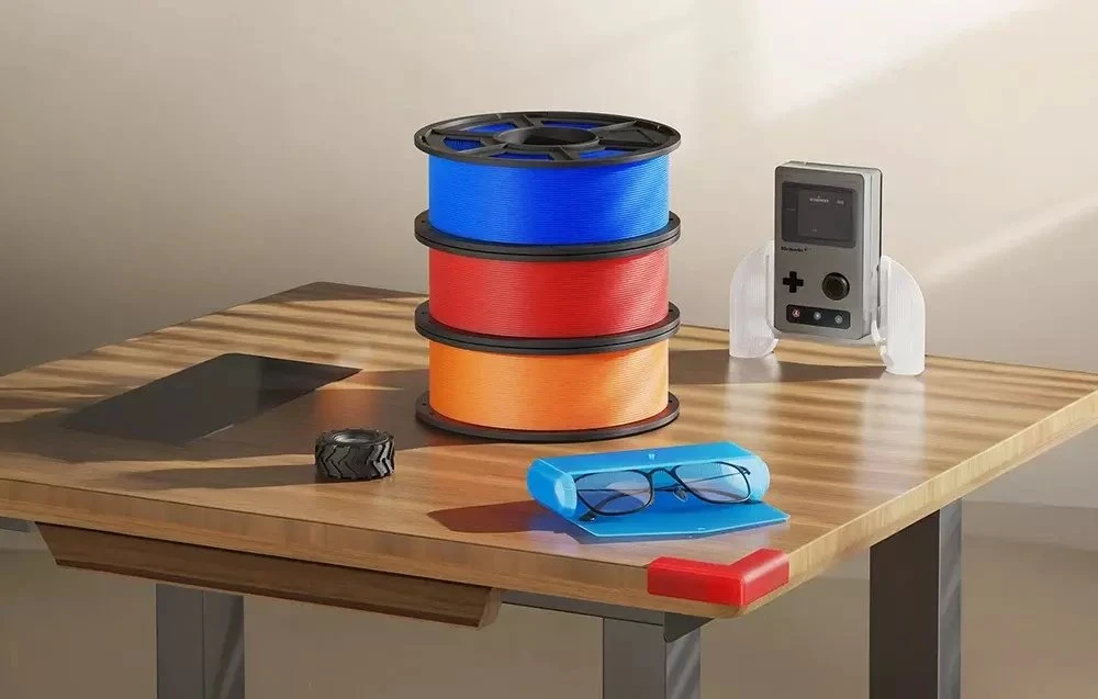 Anycubic TPU Filament (Transparent Raudona) 1kg