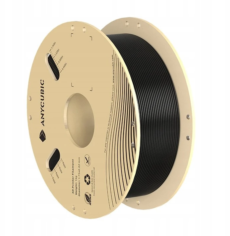 PLA Anycubic 1 KG Filament juodos spalvos