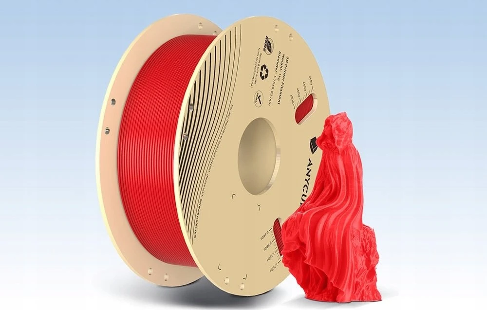 PLA Anycubic 1 KG Filament (Raudona)