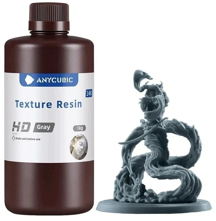 ANYCUBIC tekstūros derva HD (pilka)