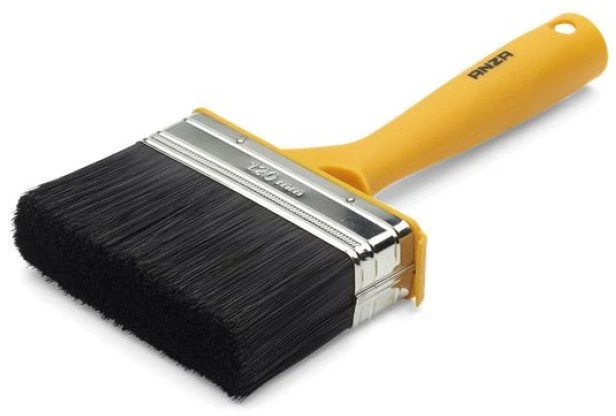Orkla Group „Anza“ tiesus fasado šepetys 120 mm – pagrindinis įrankis paprastiems darbams, praktiškas kibiro laikiklis