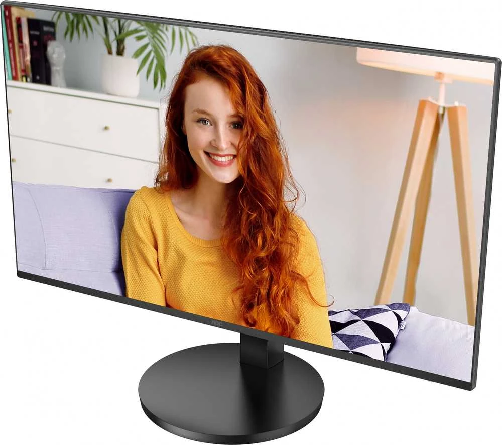 Monitorius AOC 27B3CF2 27 colių 1920x1080 100Hz IPS Flat H/A 110mm 65W USB-C Dock AdaptiveSync USB HUB GARSIAKARIAI Žemas Mėlyna Light USBC HDMI 250cd/m2
