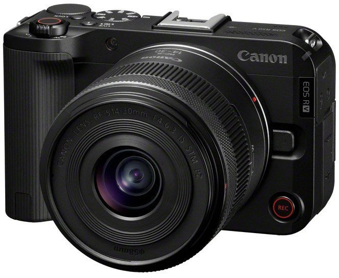 „Canon EOS“ | „R50 V“ beveidrodinis fotoaparatas su turinio kūrimo rinkiniu | 24,2 MP megapikseliai | Vaizdo stabilizatorius | ISO jautrumas (maks.) 32000 | „Wi-Fi“ | Vaizdo įrašymas | Automatinis, rankinis | APS-C | Juodas