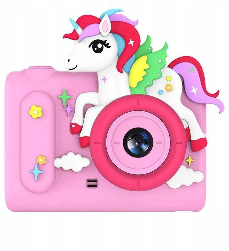 Xrec Aparat Skaitmeninis 40mp Kamera Hd Obiektyw Selfie Dla Dziecka Gry Mp3 / Xrec H05 / Rožinė Vienaragis