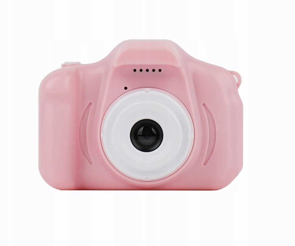 Aparat Skaitmeninis 48mp Kamera 1080p Dla Dziecka 5x Gry Mp3 Xrec X2 / Vienaragis Rožinė