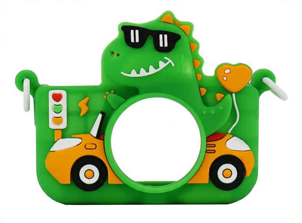 48 MP skaitmeninis fotoaparatas 1080p vaikams 5x MP3 žaidimai Xrec X2 / dinozaurų žalias