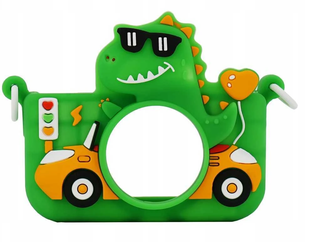 Xrec Aparat Skaitmeninis XREC X2 48MP Kamera 1080p dla Dziecka 5x Gry MP3 + Karta 4GB / XREC X2 / Dinozaur Žalias