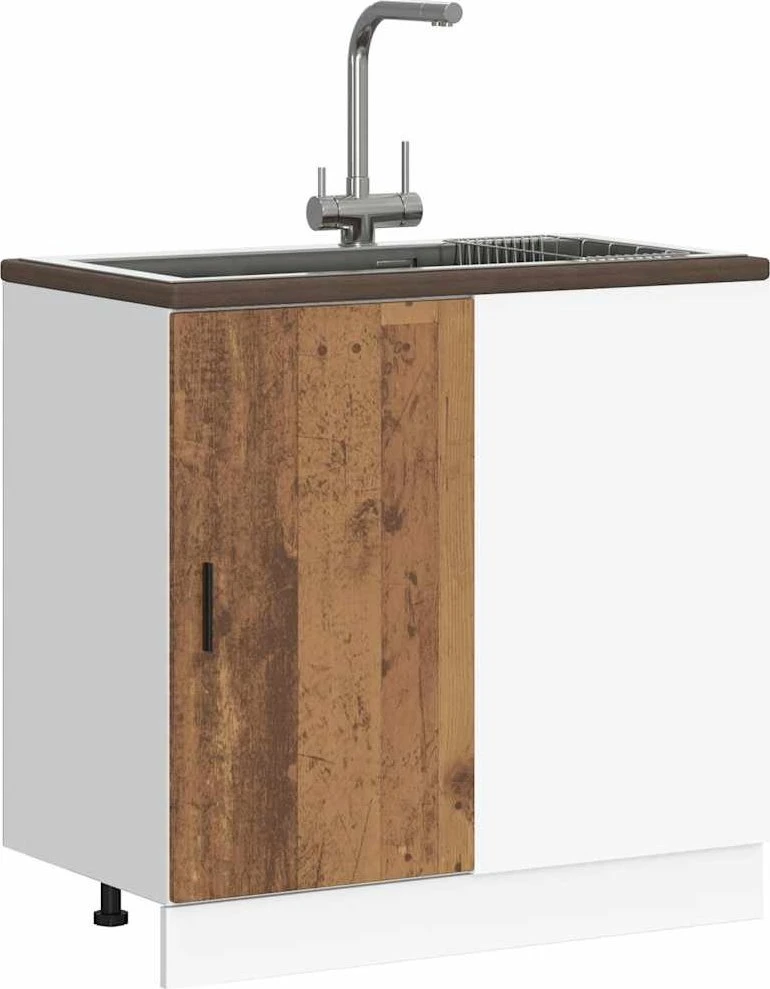 kriauklės pagrindo spintelė “Lyon" Old Wood Engineered Wood
