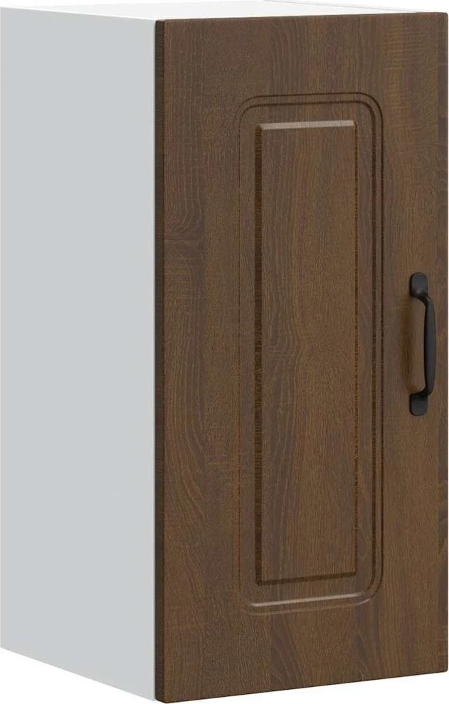 Sieninė virtuvės spintelė, Kalmar, ruda ąžuolo, mediena