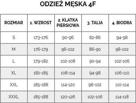 Termo marškinėliai vyriška 4F M165 mėlyna 4FWAW24USEAM165 33S (S/M)