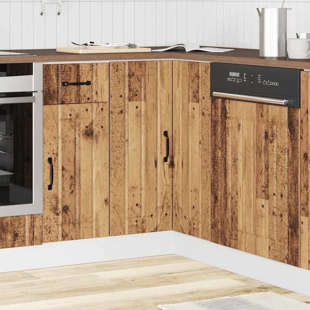 virtuvės kampinė spintelė "Lucca" Old Wood Engineered Wood