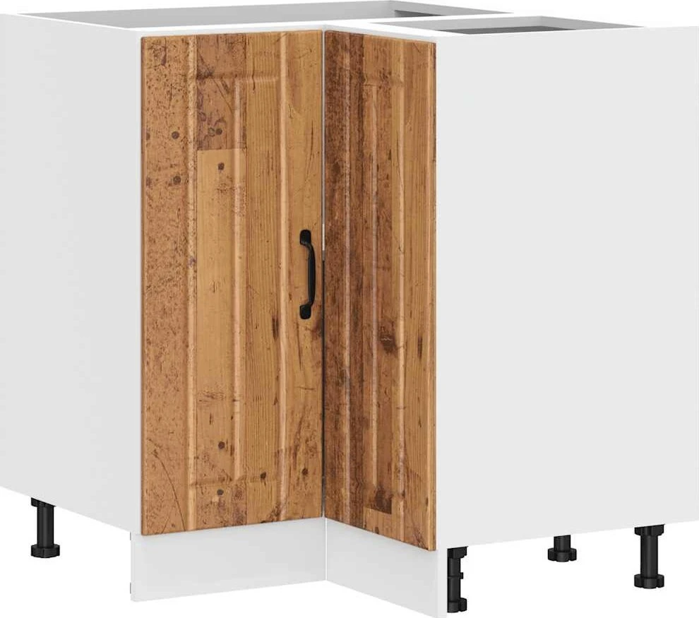 virtuvės kampinė spintelė "Lucca" Old Wood Engineered Wood
