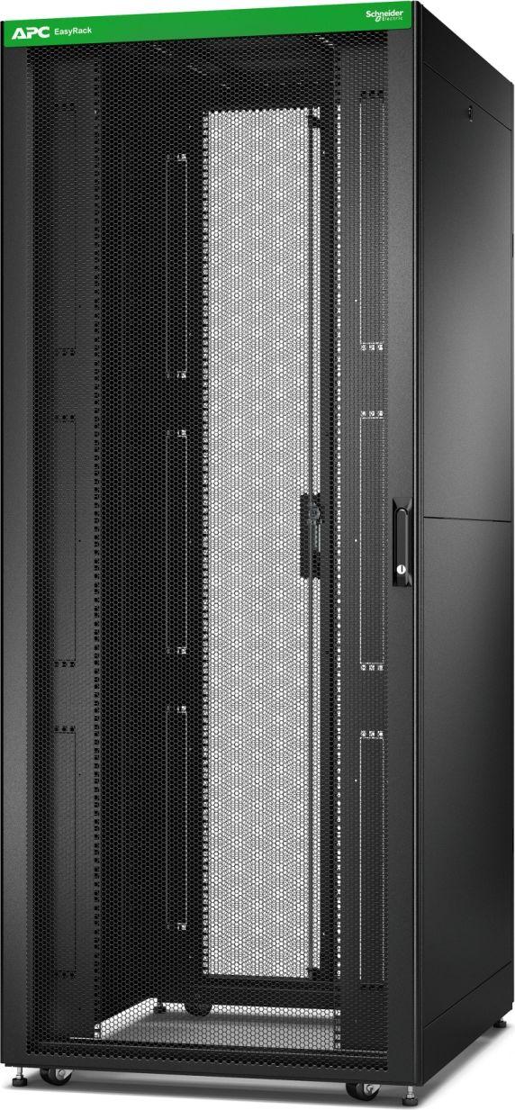 APC EASY RACK 800mm/42U/1000mm SU STOGU,ŠONINIU PLOKŠTU,RATURIAIS,KOJĖJAIS IR 4 KRONKLIAIS, BE APAČIO, Juodas