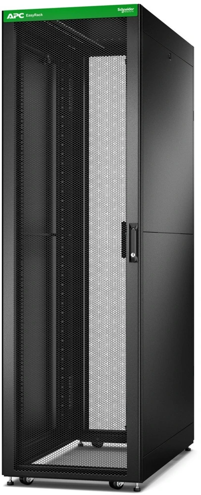 Schneider Electric APC EASY RACK 600mm/42U/1200mm SU STOGU,ŠONINIU PLOKŠTU,RATURIAIS,KOJĖJAIS IR 4 KRONKLIAIS, BE APAČIO, Juodas