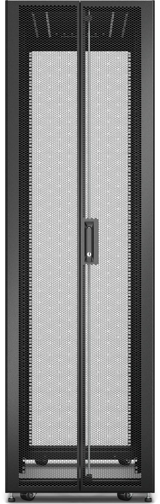 Schneider Electric APC EASY RACK 600mm/42U/1200mm SU STOGU,ŠONINIU PLOKŠTU,RATURIAIS,KOJĖJAIS IR 4 KRONKLIAIS, BE APAČIO, Juodas