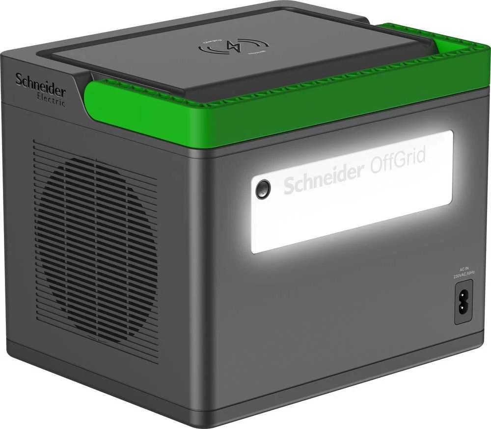 „Apc Schneider OffGrid“ nešiojama elektrinė 500, 230 V, 517 Wh ličio jonų, LCD, 2 CEE 7/3 „Schuko“ lizdai, „Sinewave“, 3 USB-A, 2 USB-C, belaidis įkroviklis