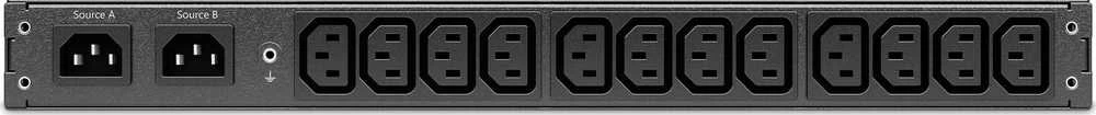 APC RACK ATS, 230V, 10A, C14 IN, (12) C13 OUT
