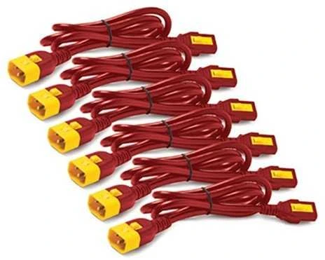 APC maitinimo kabelis APC - Stromkabelkit - maitinimo IEC 60320 C13 į IEC 60320 C14 - 10 A - 1,8 m - raudona - P/N: SCL500RMI1UC, SCL500RMI1UNC, SMT3000I-AR, SMT3000R2I-AR, SMTL750RMI2UC, SRT1500RMXLI