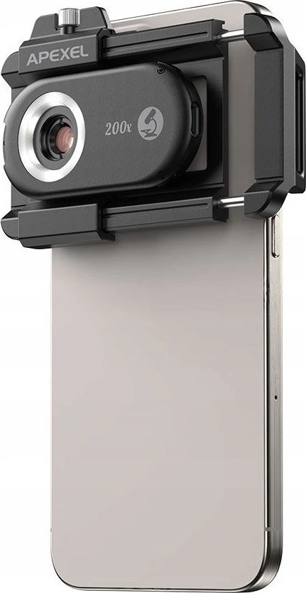 Apexel 3x Lens SKAITMENINIS MIKROSKOPAS 200x 150x 100x CPL filtras telefono telefonui / APL-MS3IN1