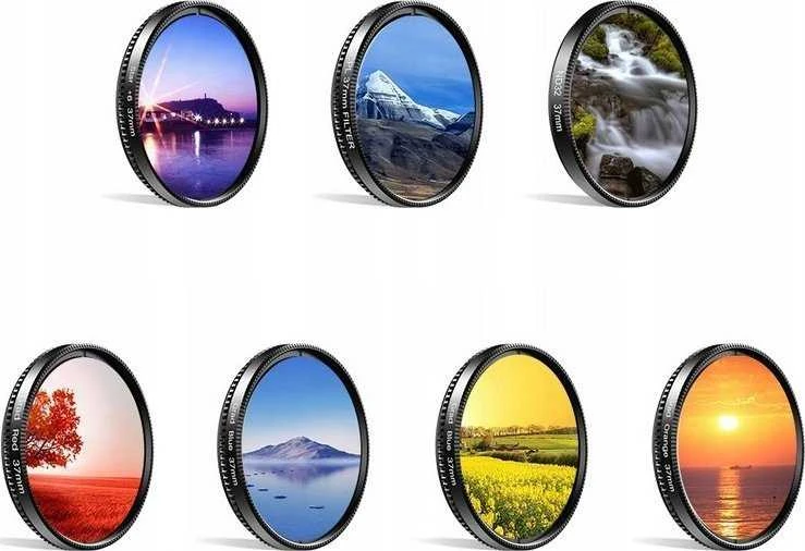 Apexel Filtras rinkinys 7in1 Apexel Filtras telefonui / Apl- 37UV-7g