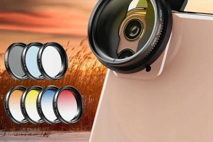 Apexel Filtras rinkinys 7in1 Apexel Filtras telefonui / Apl- 37UV-7g