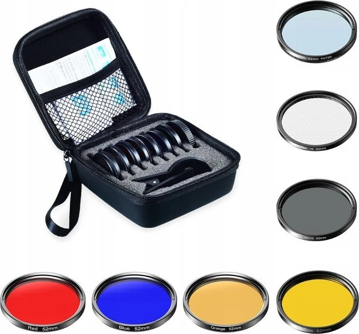 Apexel Filtras rinkinys 7w1 Apexel Filtras telefonui / Apl- 52uv- 7f