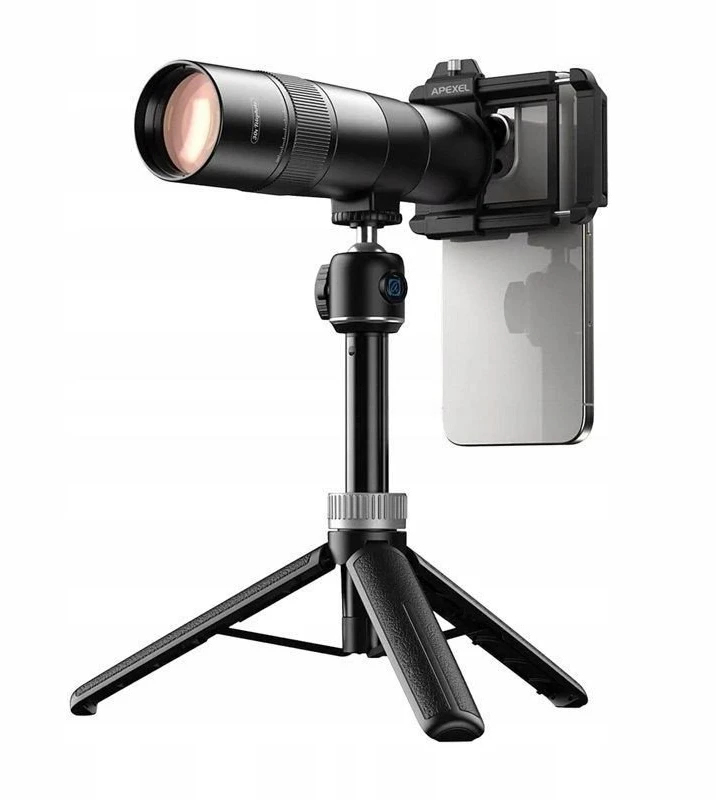Apexel HD Tele ZOOM 30x objektyvas + trikojis telefonui, planšetiniam kompiuteriui, išmaniajam telefonui APL-30XJJ028