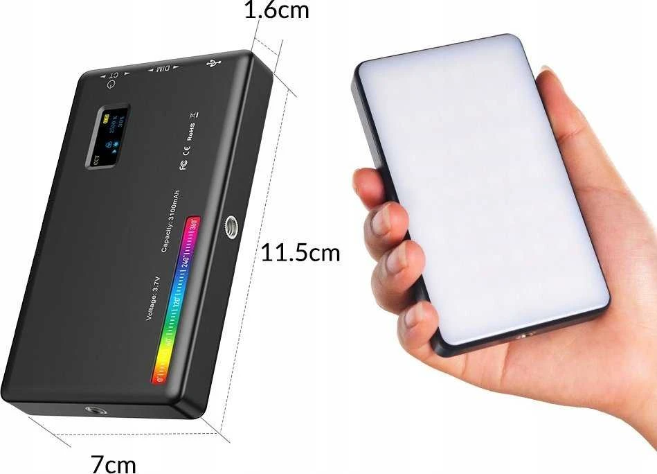 Apexel LED 140 RGB / 3100 mAh 1/4'''' ISO + Trikojis + 3D galvutė (APL-FL07)