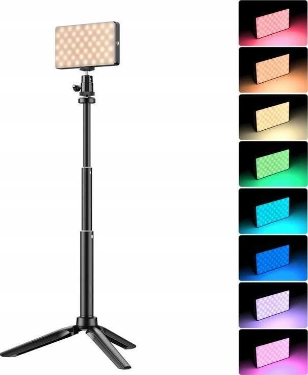 Apexel LED 140 RGB / 3100 mAh 1/4'''' ISO + Trikojis + 3D galvutė (APL-FL07)