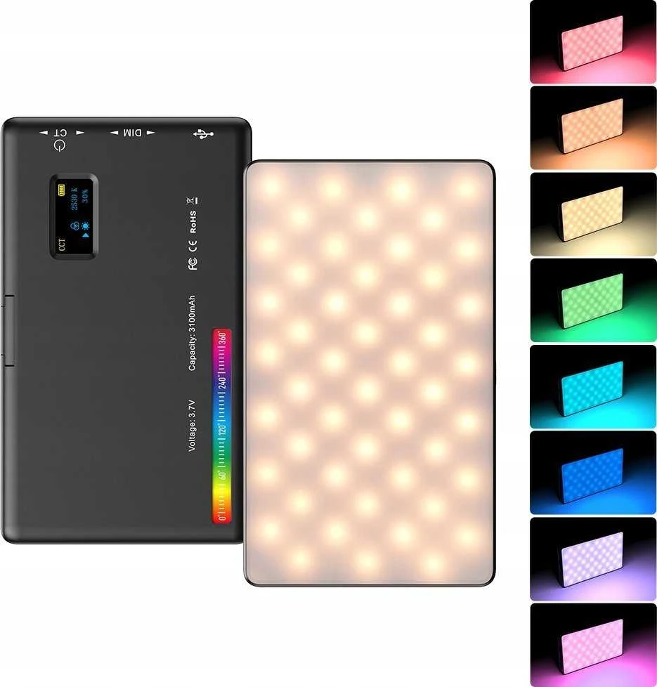 Apexel LED 140 RGB / 3100 mAh 1/4'''' ISO + Trikojis + 3D galvutė (APL-FL07)