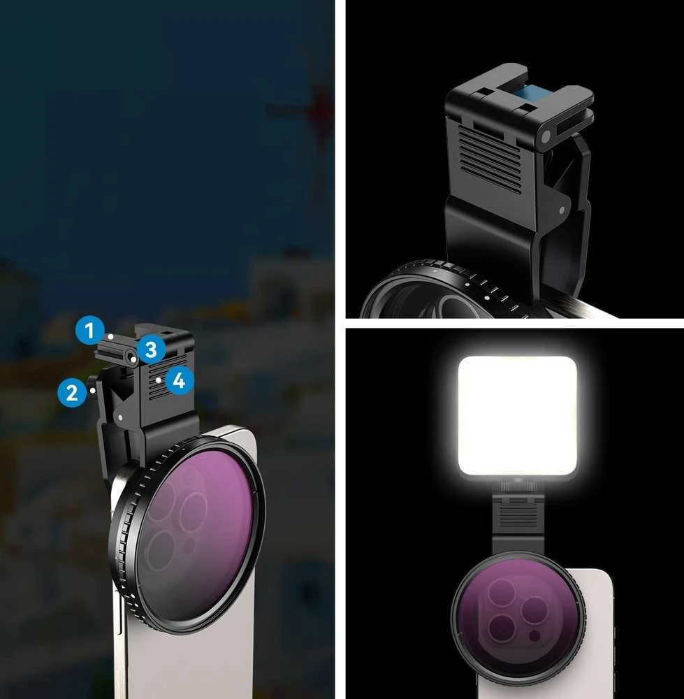 „Apexel Lens“ objektyvo filtrai CPL poliarizuotas 67 mm rago formos ISO dažnis telefonui / APL-67CPL