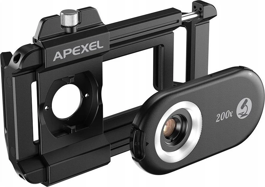 Mobilus Telefonas Mikroskopas - Apexel APL-MS200 200x Didinimas su LED Šviesa