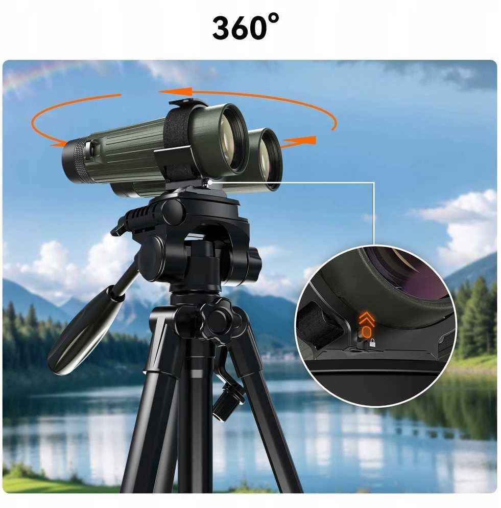 Apexel Lornetės Teleskopo Laikiklis Tvirtinimas prie Trikojo 1/4 Arca-swiss + Sagtis prie Diržo / Apl-f007 Pro