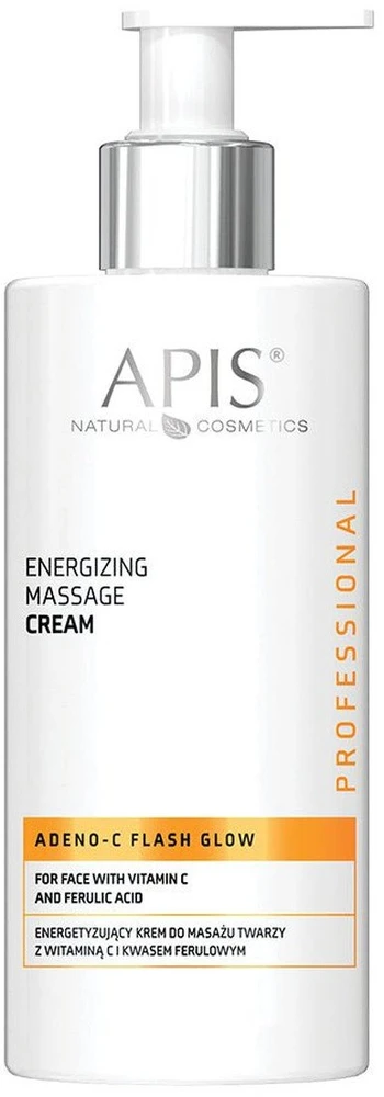 Apis Adeno-C Flash Glow veido masažinis kremas su vitaminu C ir ferulo rūgštimi 300 ml
